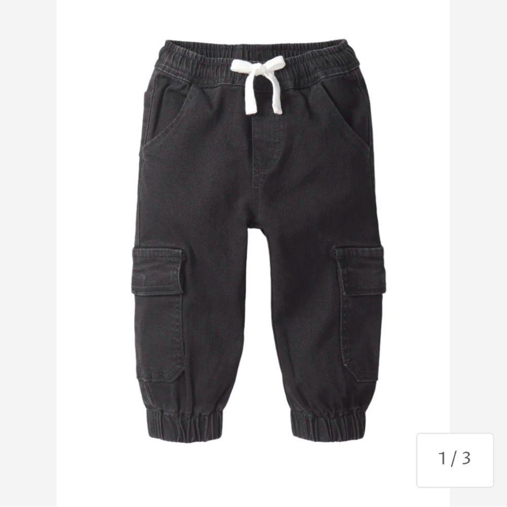 Little Bipsy black Cargo Joggers
